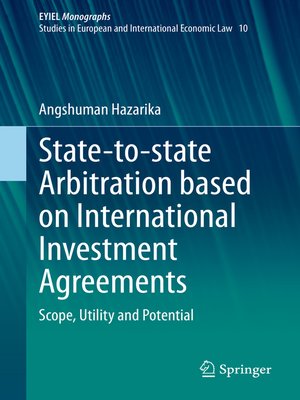 cover image of State-to-state Arbitration based on International Investment Agreements
